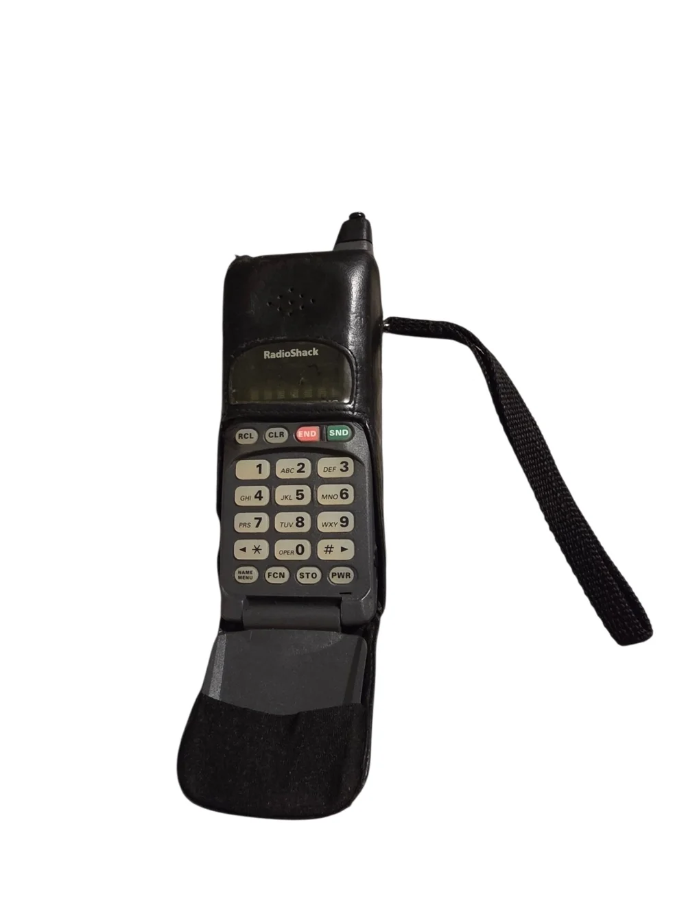 Vintage RadioShack CT-502 Cellular Flip Phone w/ Leather Case – Untested / Prop